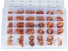 570 Kupferringe Dichtring Ringe Sortiment Set Kupfer Dichtungen Ölablaßschrauben