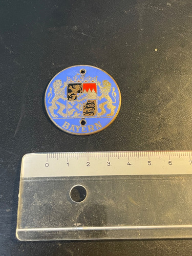 Alte emaille auto plakette - alte,