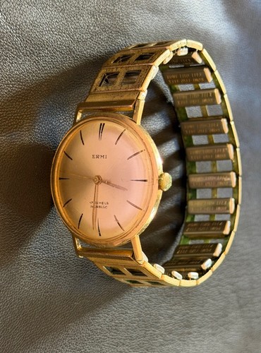 Vintage ermi herrenuhr 14k - vintage,