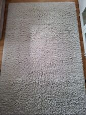 IKEA VOLLERSLEV Teppich Langflor Weiß Größe 133x195 cm Gebraucht Wohnung Warm