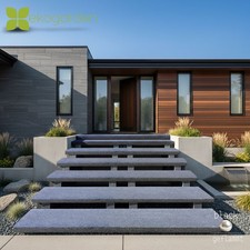 Granit Trittstufe Treppen Naturstein Stufe Black Pearl wie Schwarz 150x30x6 cm