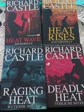 4 Bücher THRILLERS by RICHARD CASTLE  Wave,Rises,Raging,Deadly Heat  G1