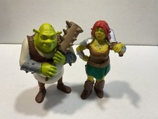 Shrek der tollkühne Held Set 2 x Figur Comicfigur mit Fiona ca. 8/9