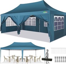 COBIZI Faltpavillon 3x6/3x4,5/3x3 Wasserdicht UV-Schutz Partyzelt Gartenpavillon