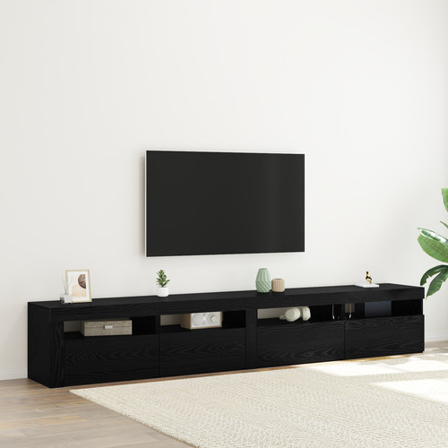 Schrank mit led lowboard - tv,