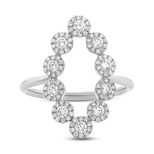 14k weißgold diamant - weißgold,