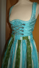 H525 -Wenger Balkonetten Mieder Dirndl + Schürze   Gr.  34 / 36