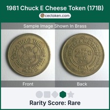 1981 Chuck E Cheese Token