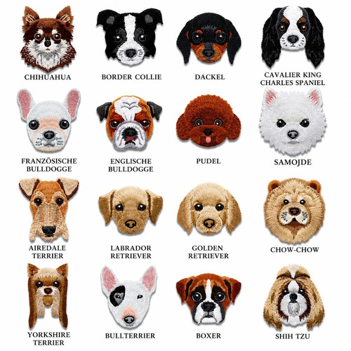 Hund aufnäher patch - aufnäher,