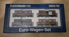 Fleischmann HO 5800/92 Euro-Wagen Set In OVP unbespielt