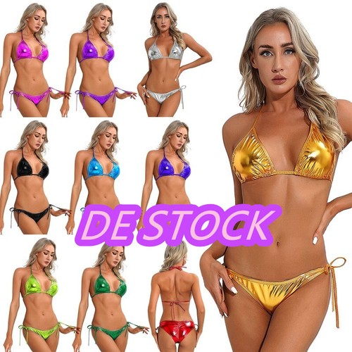 Damen metallic bikini - de~damen,