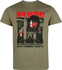 Rambo T-Shirt Herren God would have no mercy khaki Fan-Merch, Filme