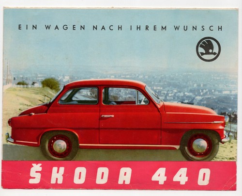 Reklame faltblatt skoda 440 - reklame,