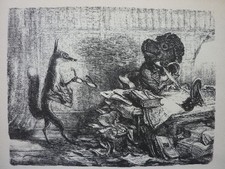 A.PAUL WEBER - Zink / Strichätzung 1960 "Public Relation" !!