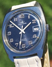 Dugena Uhr 80er Jahre Handaufzug Stahl noch in sehr gutem Zustand