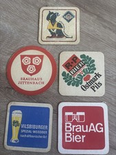 5x sehr alte Bierdeckel - Konvolut - Sammlung - Lot 3