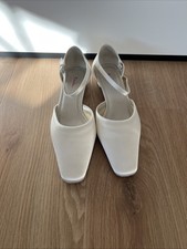 Brautschuh Weiß Ivory Satin
