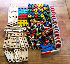 Konvolut Baufix Holzspielzeug
