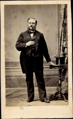 Cdv standportrait eines mannes - cdv,