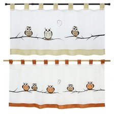 Voile Scheibengardine Eule