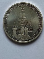 10 DM Gedenkmünze - BRD 1995 - "Wiederaufb. Frauenkirche Dresden" - silber