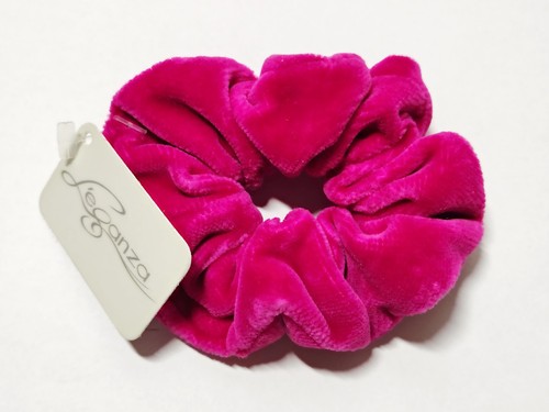 Edles samt haargummi pink - samt, -pink-