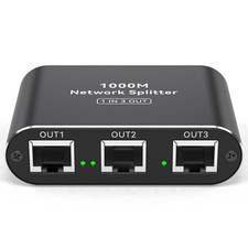 VPFET Lan Switch 1 Auf 3 1000Mbps Lan Splitter 3 Port Netzwerk Verteiler Gigabit