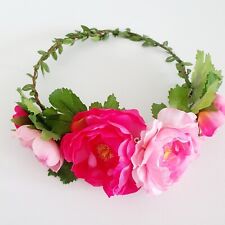 Blumen Haarreifen LOLA Blumen Haarschmuck  Handgefertigt Festival Sommer Braut