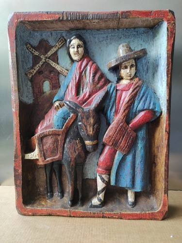 Handgeschnitztes holzrelief - handgeschnitztes,
