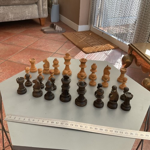 Vintage altes schachspiel - vintage,
