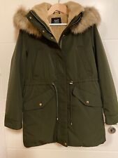 ZARA Jacke, S, trf Collection, Grün, Warmfutter, Pelz abnehmbar 