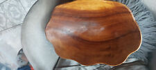 Wurzelholz Schale Teak Massivholz 33cm Dekoschale oval Holz Massiv geölt Obst