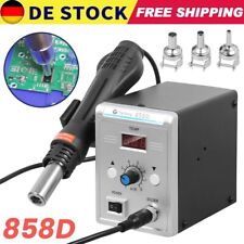 700W Lötstation Heißluft Heißluftlötgerät Lötkolben Rework Station mit 3 Düsen