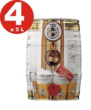 4 x Warsteiner Pils 5 L Partyfass 4,8 % vol.