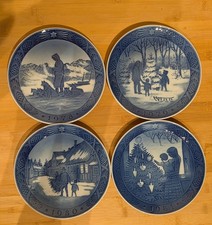 4 x Royal Copenhagen Weihnachtsteller  1978, 1979, 1980, 1981