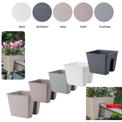 Blumenkasten balkon topf 27x27 - blumenkasten,