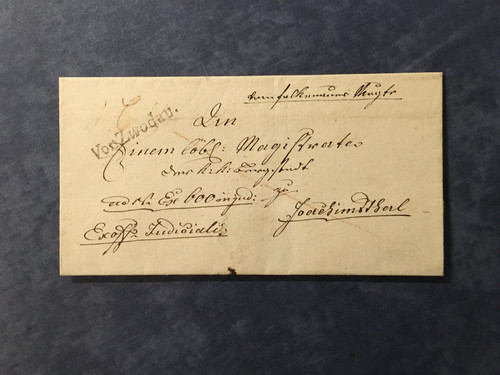 Vorphilatelie brief von 1833 - vorphilatelie-brief,