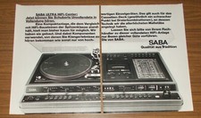 Seltene Werbung vintage SABA ULTRA HIFI CENTER 9940 STEREO HiFi Anlage 1978
