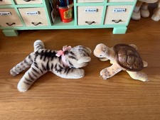 2 alte Steiff Tiere