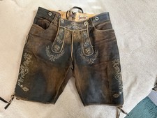 Braune Hirschleder Lederhose