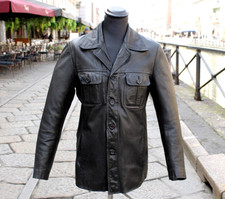 Herren lederjacke schwarz