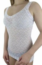 Bleyle Unterhemd Damen Helanca Klassik Trägerhemd Spencer Rosendesign weiß