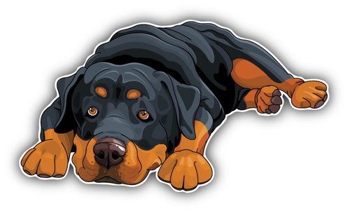 Autoaufkleber toon rottweiler - autoaufkleber,