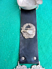 alte Aschenbecher für Armlehne vom Sessel/Sofa.mit Panzer Emblem.Zinn.rarität