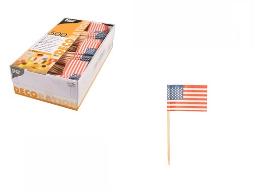 1000 deko picker 8cm amerika - deko-picker,