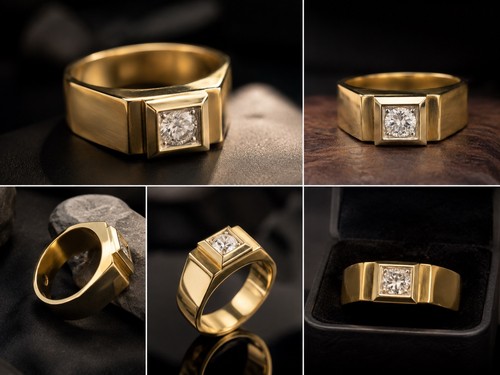 Hochwertiger herrenring aus - herrenring,