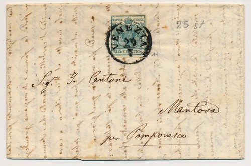 Lombardei venetien 185 - lombardei-venetien, 45c