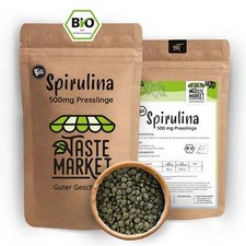 BIO Spirulina Presslinge | 500mg á Tablette | 100% reine Alge ohne Zusätze 