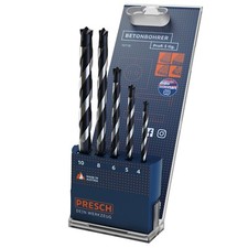PRESCH Betonbohrer Set Profi 5-tlg - Steinbohrer mit Zylinderschaft - Mauerwerk