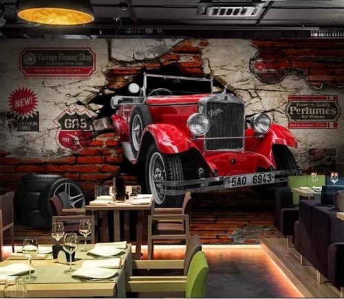 Rotes retro auto - retro,